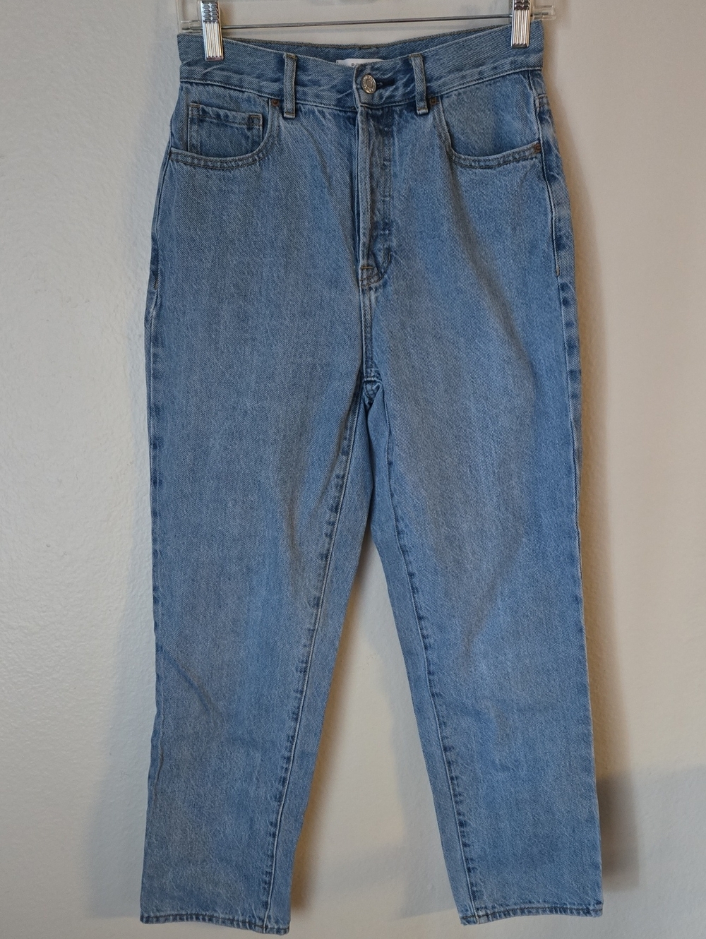 PacSun High Rise Straight Leg Jeans Size 26 Light Wash Button Fly